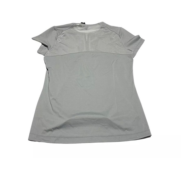 WOMENS SHIRT, SMALL ZIPPER SPORTS SHIRT, UV PROTECTION, PEBBLE GREY BREATHABLE - Picture 4 of 6